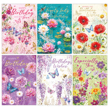 Load image into Gallery viewer, Multi Pack of Birthday Cards - Enchanted Garden