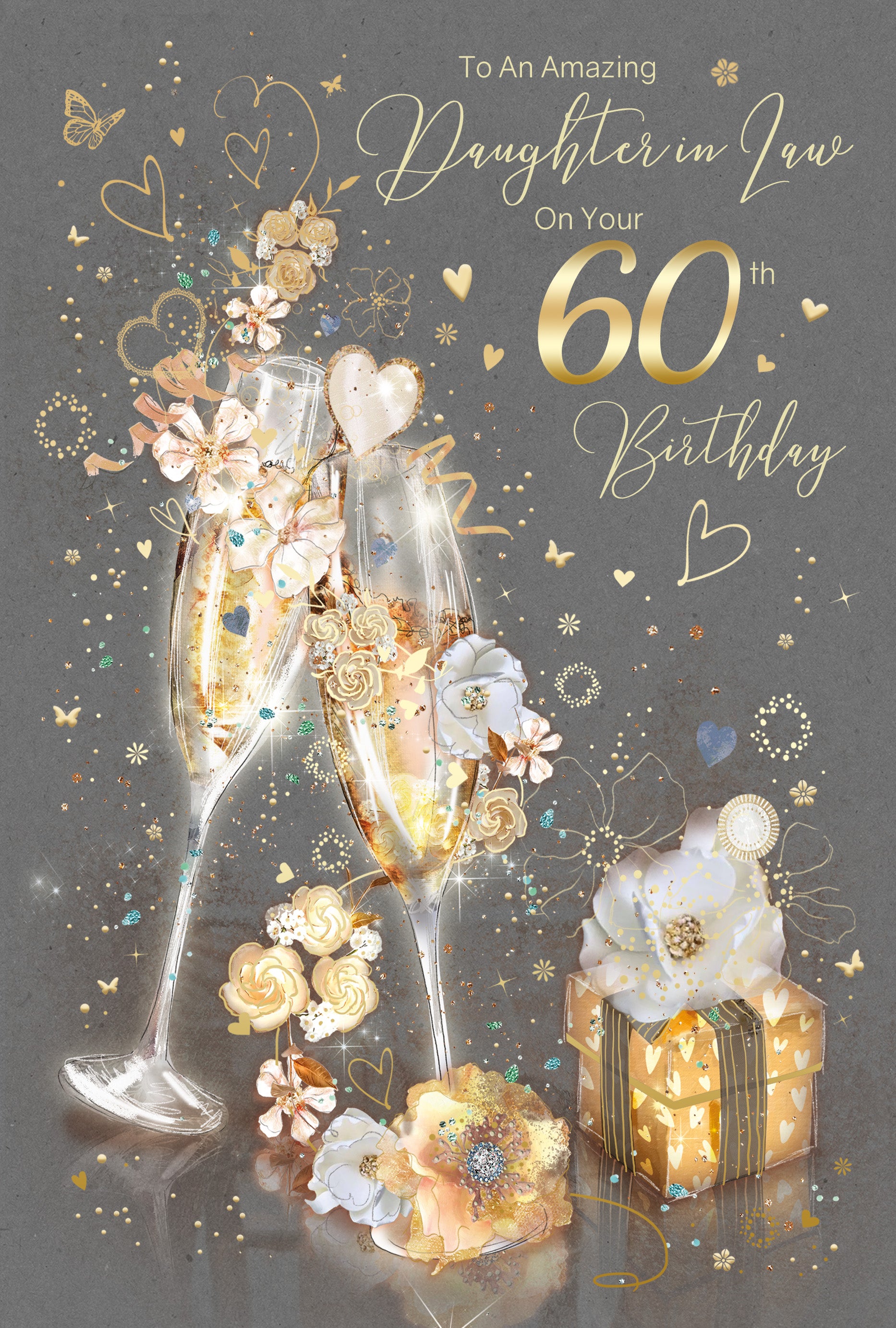 Daughter In Law Happy Birthday Card.Cherry Orchard.pretty Floral Flowers