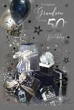 Load image into Gallery viewer, Grandson 50th Birthday Card