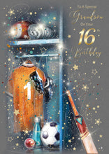 Load image into Gallery viewer, Grandson 16th Birthday Card