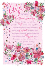 Load image into Gallery viewer, Wife Birthday Card