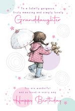 Load image into Gallery viewer, Granddaughter Birthday Card