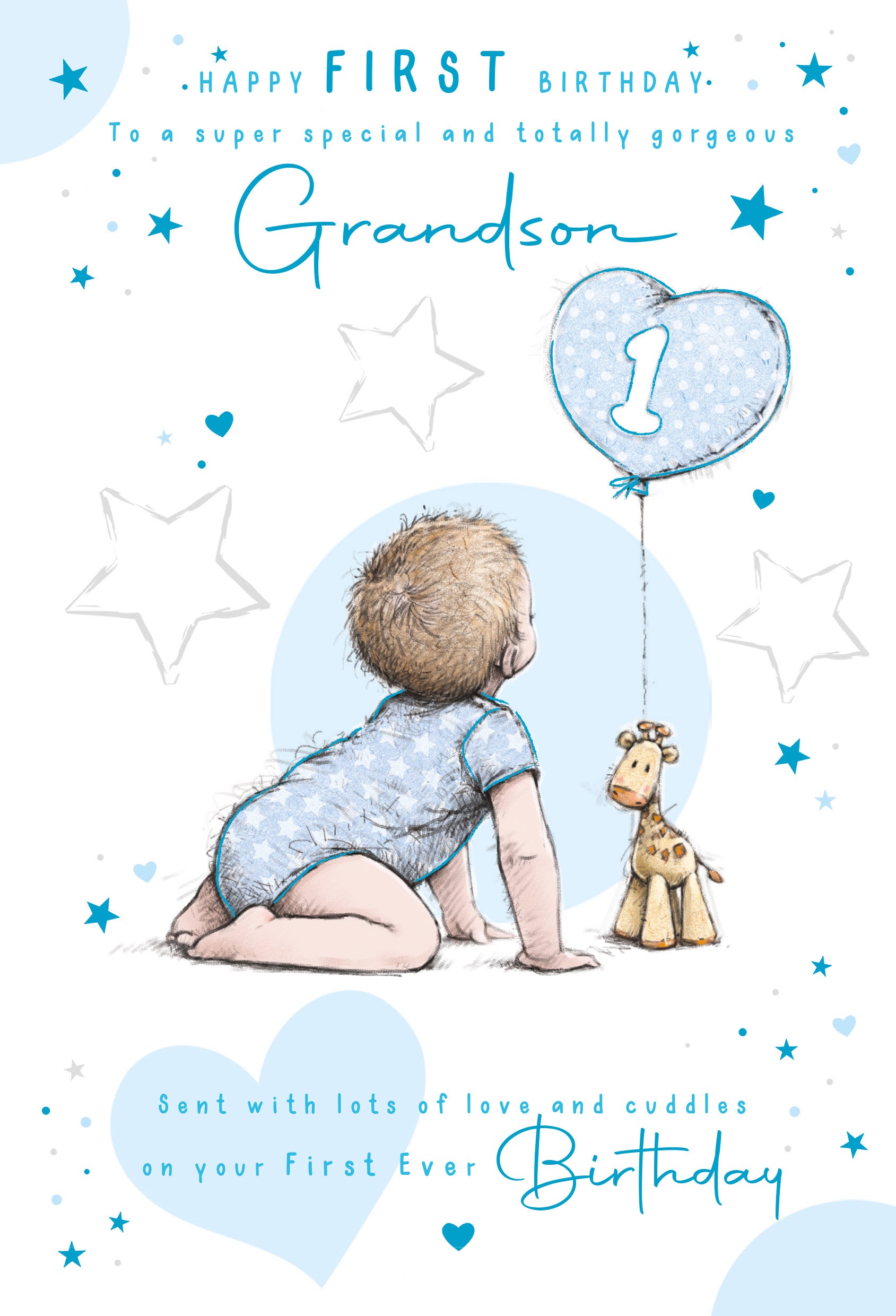 Grandson 1st Birthday Card Greeting Cards Cherry Orchard Online