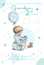 Load image into Gallery viewer, Grandson 2nd Birthday Card