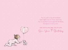 Load image into Gallery viewer, Great Granddaughter 1st Birthday Card