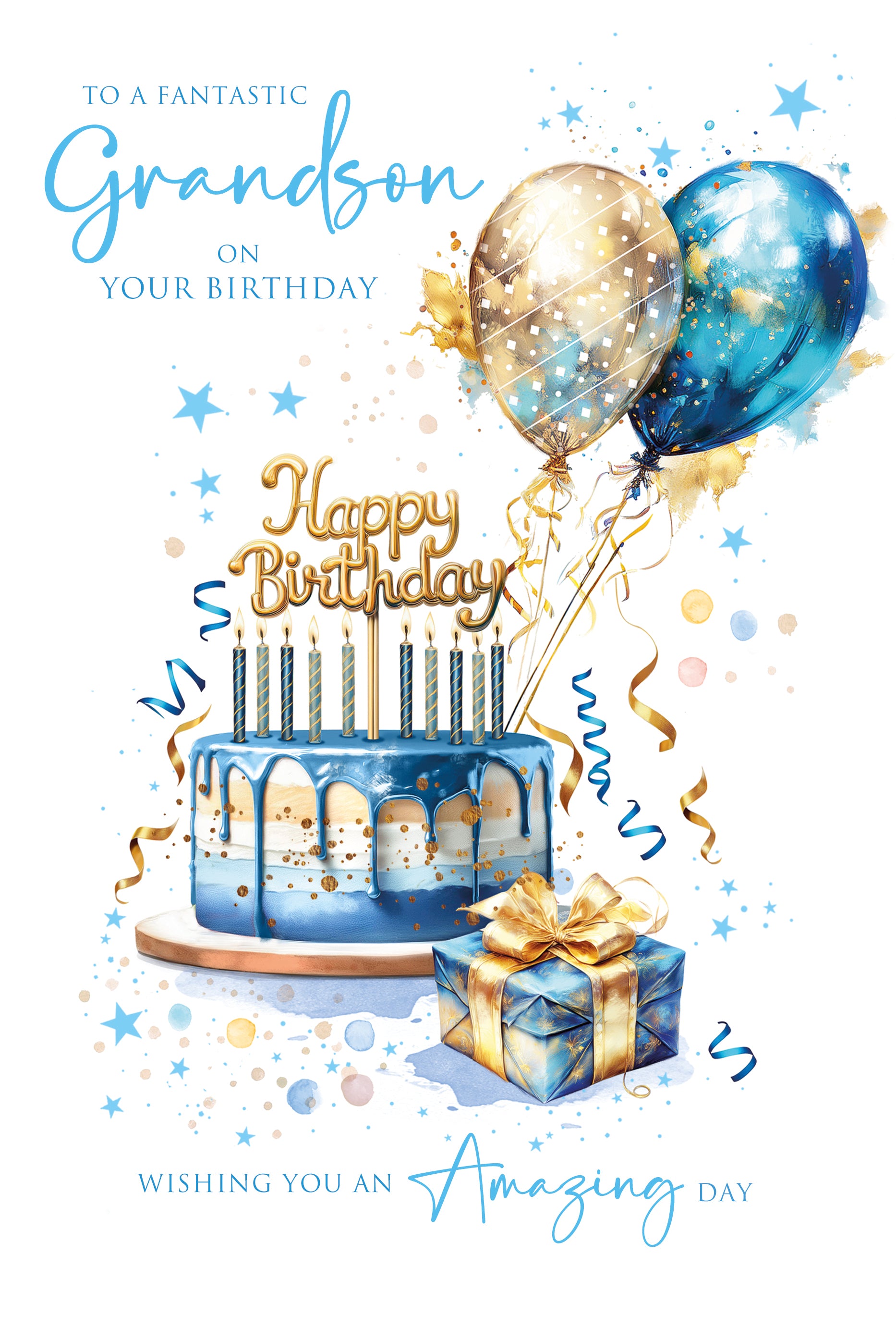 Grandson 11th Birthday Card & Badge - 11 Today Boy With Games Controller 9" X 6 - View #5