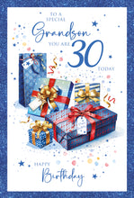 Load image into Gallery viewer, Grandson 30th Birthday Card