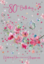 Load image into Gallery viewer, 80th Birthday Card