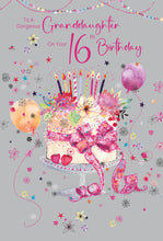 Load image into Gallery viewer, Granddaughter 16th Birthday Card