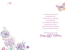Load image into Gallery viewer, Sister 60th Birthday Card