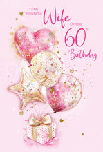 Load image into Gallery viewer, Wife 60th Birthday Card