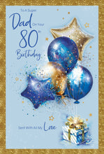 Load image into Gallery viewer, Dad 80th Birthday Card