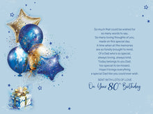 Load image into Gallery viewer, Dad 80th Birthday Card
