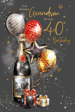 Load image into Gallery viewer, Grandson 40th Birthday Card