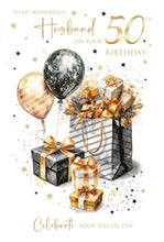 Load image into Gallery viewer, Husband 50th Birthday Card