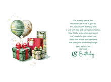 Load image into Gallery viewer, Son 18th Birthday Card