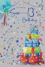 Load image into Gallery viewer, Son 13th Birthday Card