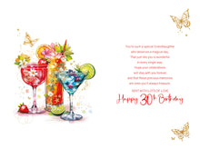 Load image into Gallery viewer, Granddaughter 30th Birthday Card