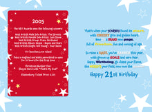 Load image into Gallery viewer, 21st Male 2005