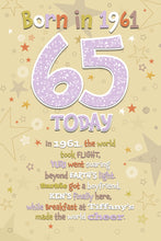 Load image into Gallery viewer, 65th Female 1961