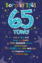 Load image into Gallery viewer, 65th Male 1961