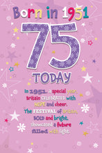 Load image into Gallery viewer, 75th Female 1951