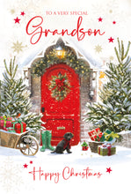 Load image into Gallery viewer, Grandson Christmas Card