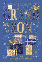 Load image into Gallery viewer, Grandson Christmas Card