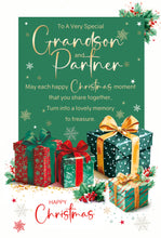 Load image into Gallery viewer, Grandson & Partner Christmas Card