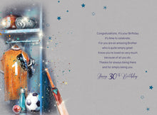 Load image into Gallery viewer, Brother 30th Birthday Card
