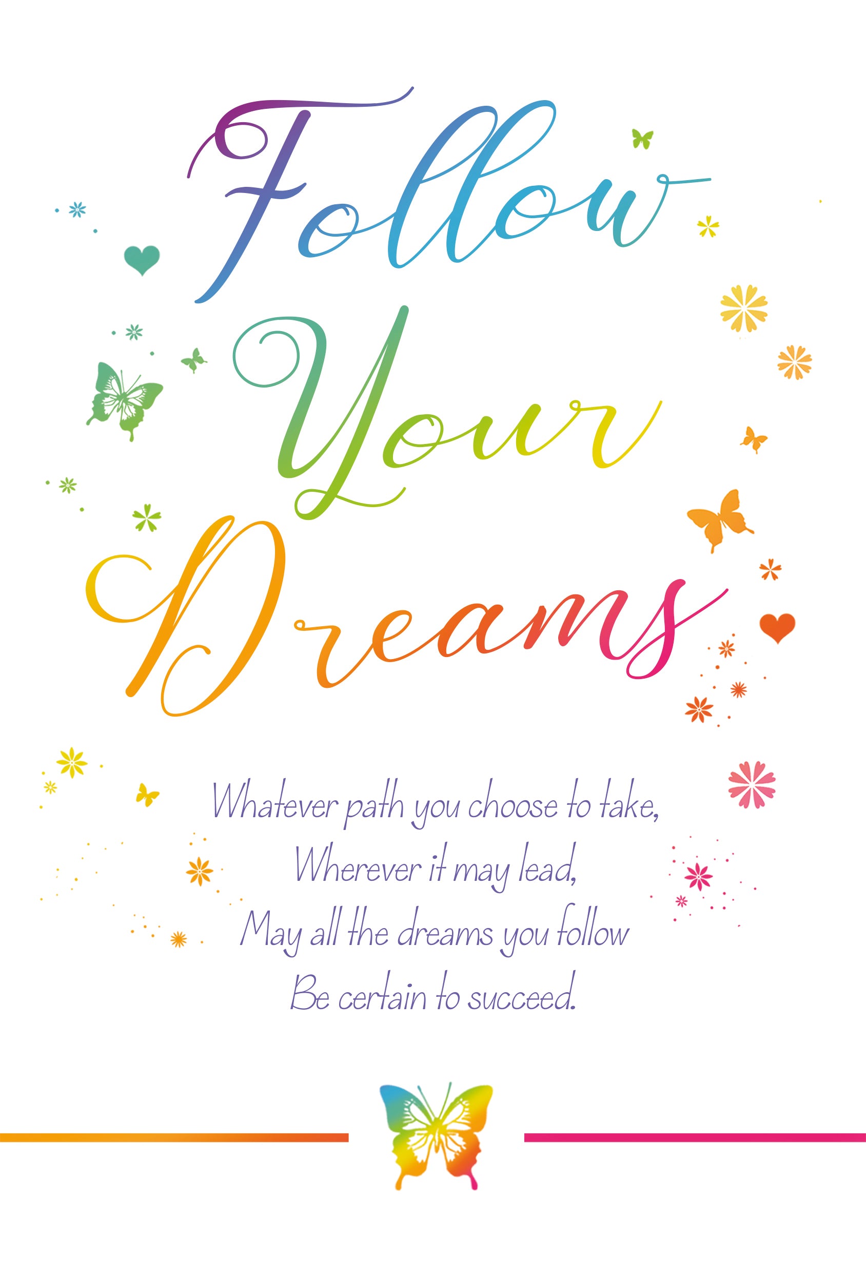 Follow Your Dreams Card Follow Your Dreams Card