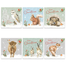 Load image into Gallery viewer, Multi Pack of Wildlife Christmas Cards
