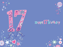 Load image into Gallery viewer, 17th Birthday Card
