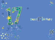 Load image into Gallery viewer, 17th Birthday Card
