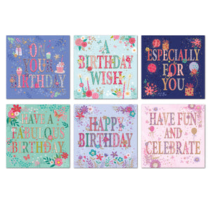 Multi Pack of Birthday Cards