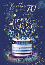 Load image into Gallery viewer, Brother 70th Birthday Card
