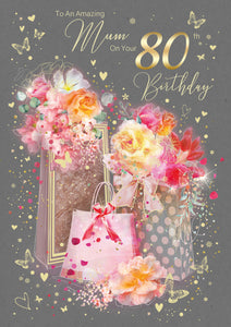 Mum 80th Birthday Card