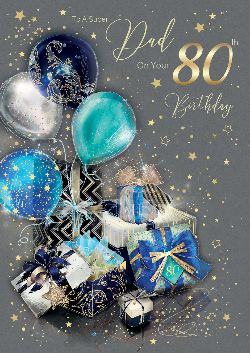 Dad 80th Birthday Card