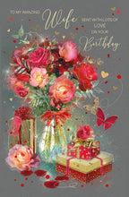 Load image into Gallery viewer, Wife Birthday Luxury Large Card
