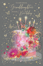Load image into Gallery viewer, Granddaughter Birthday Luxury Large Card
