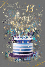 Load image into Gallery viewer, Son 13th Birthday Card
