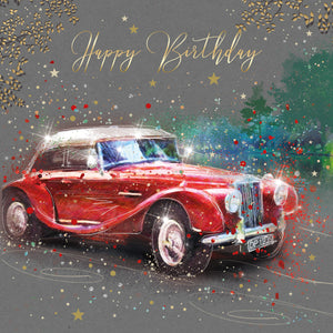 Grayson Birthday -Classic Car Red