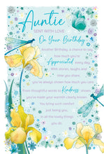 Load image into Gallery viewer, Auntie Birthday Card
