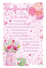 Load image into Gallery viewer, Girlfriend Birthday Card
