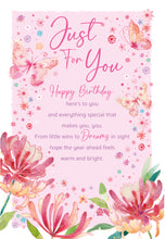 Load image into Gallery viewer, Ladies Birthday Card - Just For You
