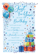 Load image into Gallery viewer, Men's Birthday Card- Just For you
