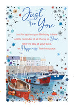 Load image into Gallery viewer, Men's Birthday Card- Just For you
