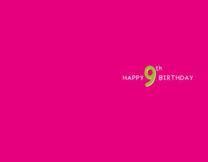9th Birthday