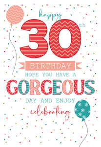 30th Birthday Card