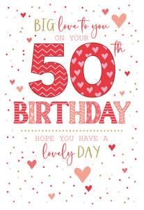 50th Birthday Card
